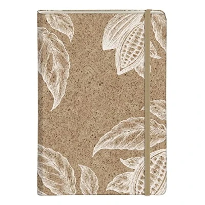 Image de Clairefontaine 83546C Un Carnet Rembordé Rigide Couverture à base de coques cacao A5 14,8x21 cm 96 Pages Lignées papier ivoire 90g Poche soufflet 3 visuels, livraison aléatoire