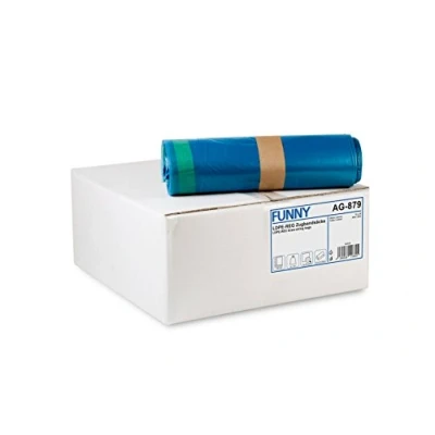 Image de Funny Type Lot de 25 sacs poubelle à cordon Bleu