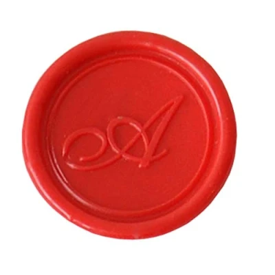 Image de Jacques Herbin 40301T Une pastille en laiton pour cire à cacheter, alphabet anglais, lettre A