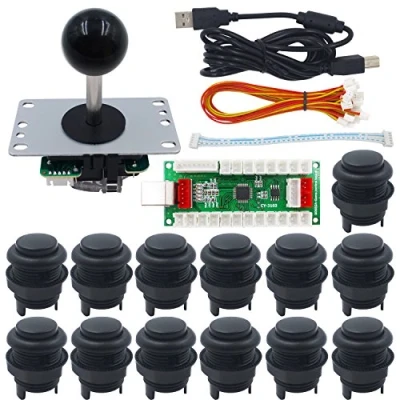 Image de SJ@JX Arcade Game DIY Kit Zero Delay PS USB Encoder Mechanical Keyboard Switch PC PS3 Android Xbox360 2Pin Button Joystick Controller