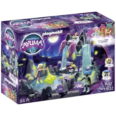 Image de Playmobil 71032 Moon Fairy du Printemps Adventures of Ayuma avec Deux Personnages, Une Source Magique, toupie et des Animaux Place à la Magie fées Histoire &amp; Imaginaire Dès 7 Ans