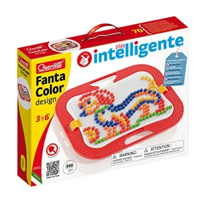 Image de Quercetti 0902 Fantacolor Design D.10 Loisirs Créatifs Jeu De Mosaïques