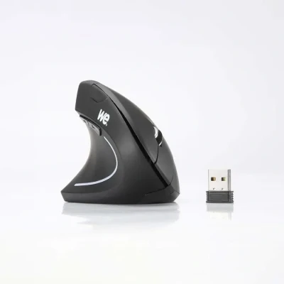 Image de WE Souris Verticale sans Fil Gaucher 5 Boutons, 2.4GHz Rechargeable Ergonomique, Mouse Droitier DPI Réglable Porté 10M Prévention du Syndrome de la Noir Neuf