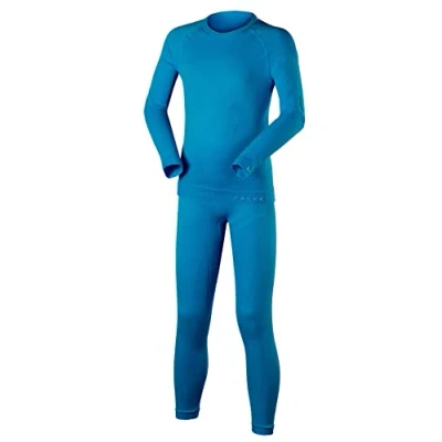 Image de FALKE Maximum Warm K UW fil fonctionnel séchage rapide 1 pièce, Jeu de couches base Mixte enfant, Bleu (Osiris 6407), 134 140
