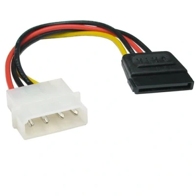 Image de Molex LP4 4 Broches Vers SATA 15 Alimentation adaptateur câble Cordon