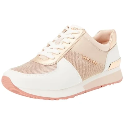Image de Michael Kors Allie Trainer Extreme Baskets basses softpink/multicoloured, Femme, Taille: 40, Softpink/multi coloured Cuir et textile
