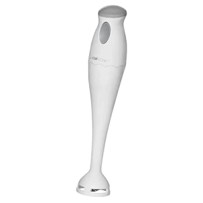 Image de Clatronic Mixeur plongeant SM 3577 Couteau à percussion en acier inoxydable Pour smoothie, purée de citrouille, bébé, milkshake Avec récipient mélangeur (500 ml) 180 W Blanc