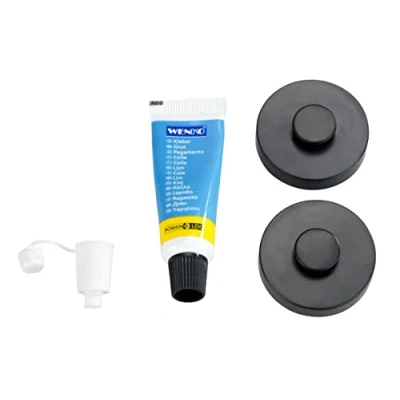Image de WENKO Adaptateur Power Loc® Noir Fixer sans percer de trous