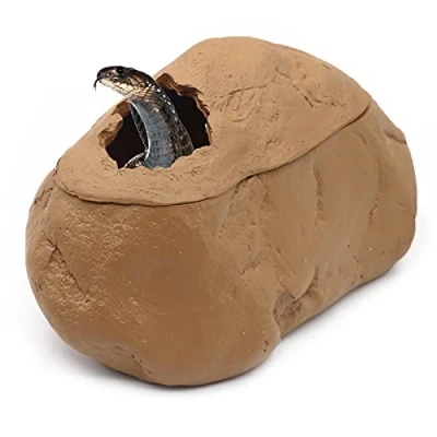 Image de Svauoumu Cachette Reptile pour Gecko Hole Terrarium Serpent CachéE Pet Hideout Tortue Lizard Fish Amphibian