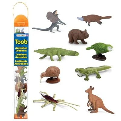 Image de Safari Ltd. Figurines du Continent Australien Collection TOOB Non Toxiques et sans BPA Animaux en Peluche Convient aux Enfants de 3 Ans Plus