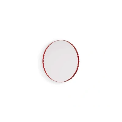 Image de HAY Miroir Arcs Mirror Ø 60 cm Red