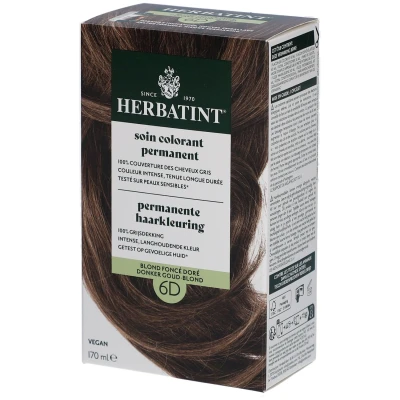 Image de Herbatint Soin Colorant Permanent 6D Blond Foncé Doré 170 ml