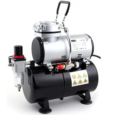 Image de Fengda Compresseur Aerographe Professionnel FD 186 avec réservoir d’air/Régulateur de pression / 3L 4 bars/Arrêt Auto