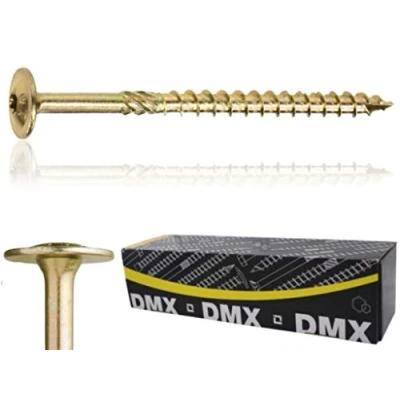 Image de CT Lot de 50 vis à tête plate Torx TX Jaune galvanisé 8 x 220 mm
