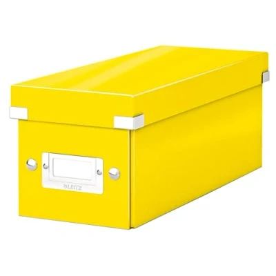 Image de Leitz Boîte de Rangement Format CD, Jaune, Click &amp; Store, 60410016