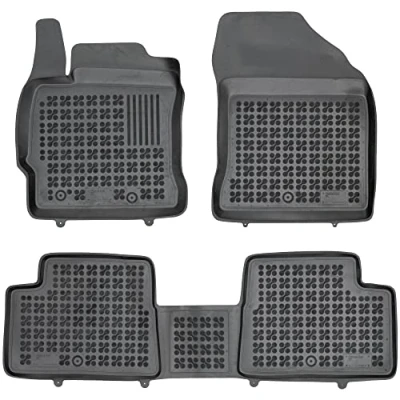 Image de REZAW PLAST 201423 Ensemble de tapis sol Caoutchouc avant et arrière 3 noir Sur mesure TOYOTA: Auris 5 portes, Break