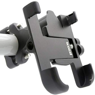 Image de scozzi Support Téléphone Vélo Moto Aluminium Métal Guidon Smartphone VTT Universel p.e. Compatible avec Samsung S24 S23 S22 S21 A55 A54 pour iPhone 15 14 13 12 11 XR FE Plus Ultra Mini Max Lite Pro