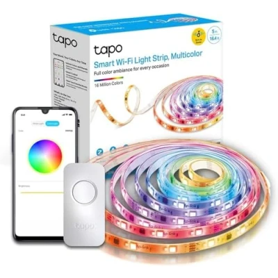 Image de Tapo Ruban LED Connecté WiFi RGBWIC 5m, Bande Chambre Multicolore, Compatible avec HomeKit, Alexa et Google Home, Contrôle de segment, 16 millions couleurs, L930 5