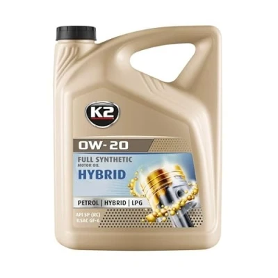 Image de K2 Hybrid 0W 20 5I Huile moteur O0525E TOYOTA: Auris 5 portes, C HR, Yaris III 3/5 SUZUKI: SWIFT 4, Vitara IV SUV, 5, MAZDA: CX I