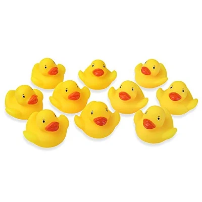 Image de Schramm® 10 Pack Canard en Caoutchouc Jaune 5cm Filet Canards