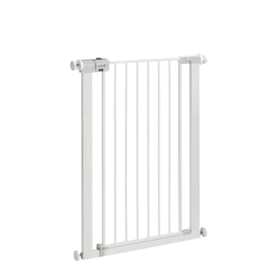 Image de Safety 1st Easy Close Extra Tall Gate, Barrière de Sécurité Extensible, d&#039;Escalier à Pression, pour Bébé Également Pratique les Chiens, 6 mois 2 ans, Metal White