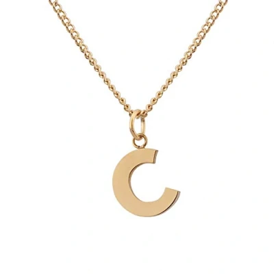 Image de GD GOOD.designs EST. 2015 Chaîne avec lettres en or 18 carats C Résistante à l&#039;eau I pour femmes pendentif A Z initiales