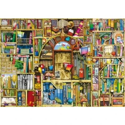 Image de Ravensburger La librairie Bibliothèque Colin Thompson The Bizarre Bookshop 2 Puzzle 1000 pièces, 19314, Multicolore