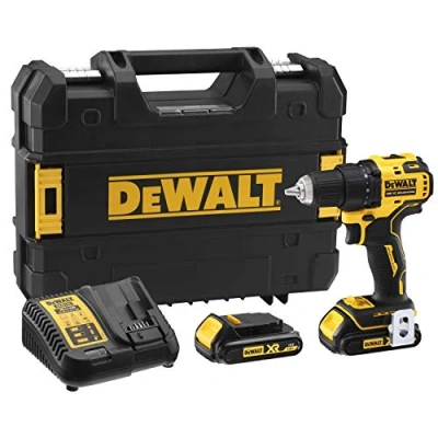 Image de DeWalt DCD708S2T QW Perceuse visseuse Brushless XR 18V ​​13mm 65nm Avec 2 batteries Li ION 1,5Ah et boîtier TSTAK Jaune