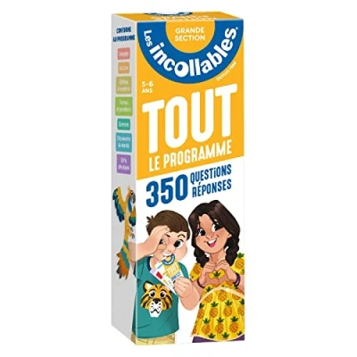 Image de Les incollables Tout le programme de la grande section 5/6 ans 350 question réponses pour réviser en 2 éventails (Etui)