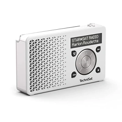 Image de Radio portable TechniSat DigitRadio 1 DAB+, FM Argent, Blanc