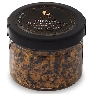 Image de TruffleHunter Truffe noire hachée Truffes conservées dans de l&#039;huile d&#039;olive extra vierge 50g