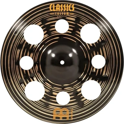 Image de Meinl Cymbals Classics Custom Dark Cymbale Trash Crash 16 pouces (40,64cm) pour Batterie B12 Bronze, Finition Sombre, Fabriquée en Allemagne (CC16DATRC)