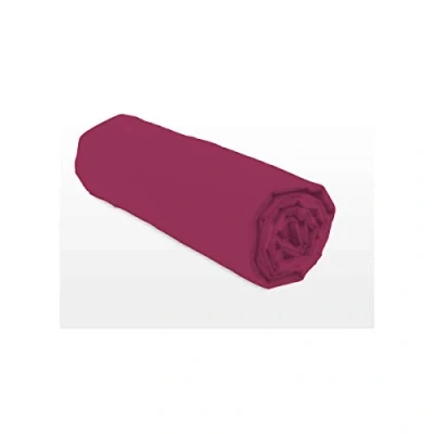 Image de Home Linge Passion Drap Housse Fuchsia 140x190 +25 cm 100% Coton 57 Fils (Label Oeko Tex)