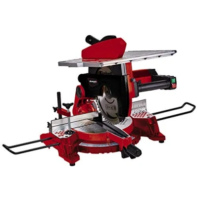 Image de Einhell scie à onglet avec table TC MS 3017 T (2000 W, 40 dents, Hauteur de coupe : 50 mm, Dimensions la 466x400 Tête inclinable)