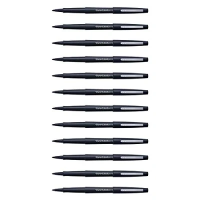 Image de PAPER:MATE Lot de 6 Stylos feutre Flair Original Nylon pointe moyenne Noir