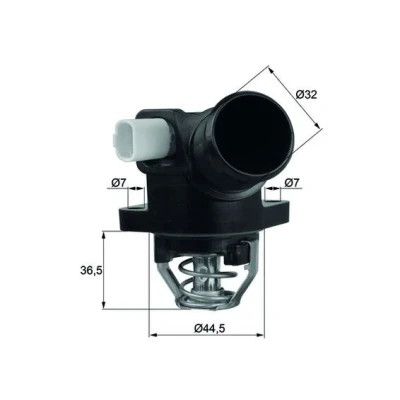 Image de MAHLE ORIGINAL TM 32 103 Thermostat d&#039;eau avec joint d&#039;étanchéite PEUGEOT: 207 3/5 portes, SW, 1007 3 CITROËN: C3 II, I portes