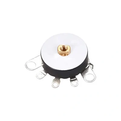 Image de Potentiomètre à Roue avec Commutateur 10K Ohm Résistances Variables Monotour Rotatif Carbone Film Taper RV12MM 5 pcs