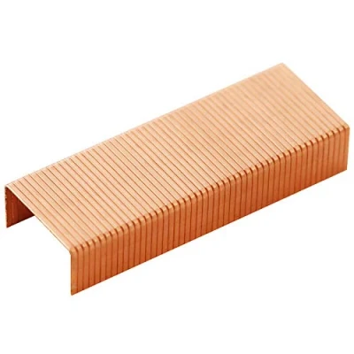 Image de Lot de 3 boîtes 1000 agrafes en cuivre universelles forme U pour une utilisation dans la plupart des agrafeuses