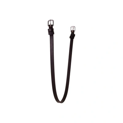 Image de BR Sangle de gorge avec 2 boucles rondes Cob Zwart Metal Silver