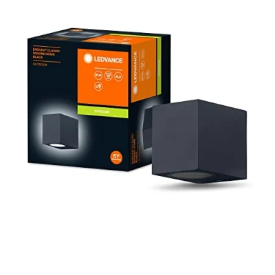 Image de Applique d&#039;extérieur LEDVANCE ENDURA Classic Square Down noire Culot GU10 (max 35W) Technologie LED