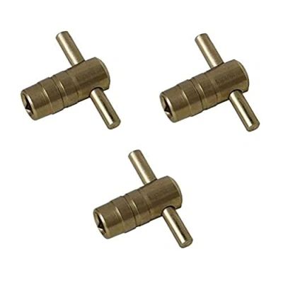 Image de Bulk Hardware BH03437 Clé de purge radiateur en Alliage, Set 3 Pièces