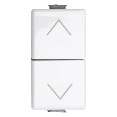 Image de Interrupteur double verrouillable pour volet roulant 1P 10A compatible Bticino Matix