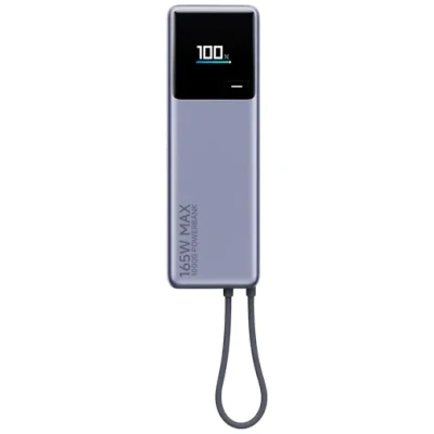 Image de Xiaomi Power Bank 165 W 10 000 mAh Câble USB C intégré, Double Port W, Charge Rapide 120 Auto 90 Batterie Lithium ION, Convient pour l&#039;avion, Design Compact avec écran Couleur