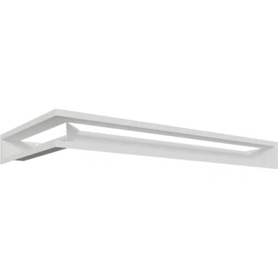 Image de Couvercle d&#039;aération LUFT coin droit 40x80x9 blanc