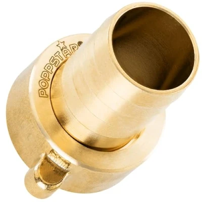 Image de Poppstar Raccord de Tuyau 3/4 Pouces en Laiton (incl. Écrou avec Joint Plat) 3/4&quot; Filetage Intérieur sur Douille (19 mm)