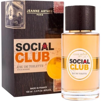 Image de JEANNE ARTHES Parfum Homme Social Club Eau de toilette Flacon Vaporisateur 100 ml Fabriqué en France à Grasse