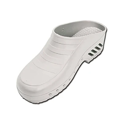 Image de Gima Sabots Professionnels, Anatomiques, Unisexe, Antidérapants, Antistatiques, Tige Non Perforée, Semelle Couleur Blanche, Taille EU 39, 1 Paire