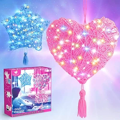 Image de Qukir Kits d&#039;artisanat pour enfants, kit d&#039;art 3D enfants de 8 à 14 ans, jouets filles lanternes cadeaux 10 11 ans