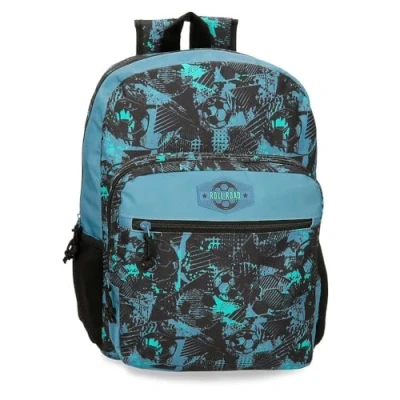 Image de Roll Road Soccer Sac à dos scolaire noir 32 x 42 16 cm Polyester 21,5 L, Noir,