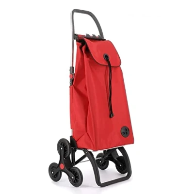 Image de Chariot de Course Rolser I Max MF 6 Roues Monte Escaliers Pliante Rouge